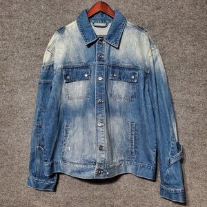 CXC Atelier Jean Jacket Mens L Blue Chore Barn Grunge Overall Style Y2K Retro